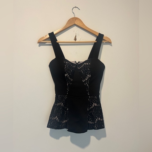 Black Lace Bustier Top by GUESS size XS - Picture 2 of 8